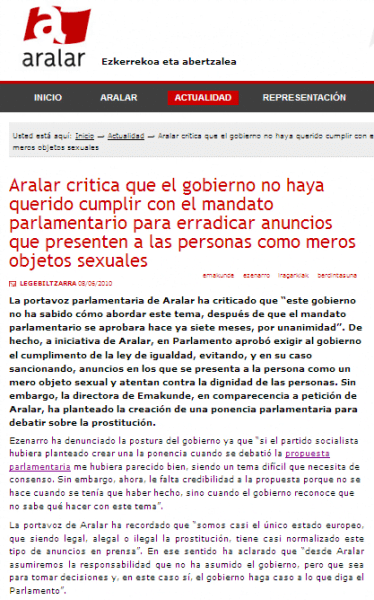 aralar contactos 3