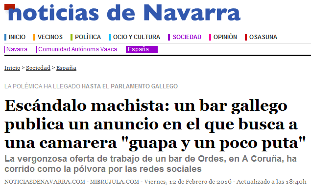 escandalo machista